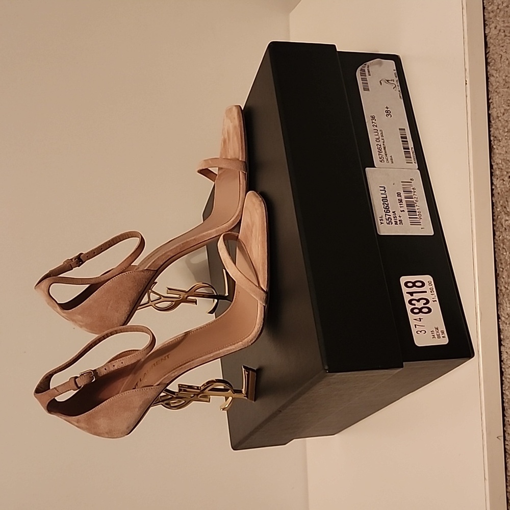 Saint Laurent Opyum Suede 110 YSL heels